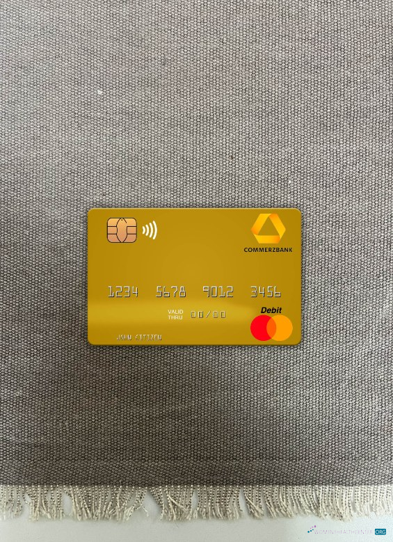 Download Germany Commerz Bank mastercard photolook front Photoshop template